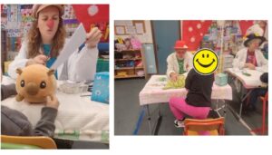 I clown dottori curano i peluche